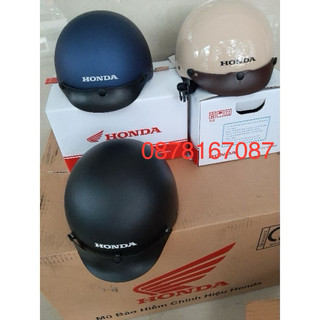 Nón bảo hiểm nửa đầu không kính honda Mũ Hiway Tiêu chuẩn nón nửa đầu honda