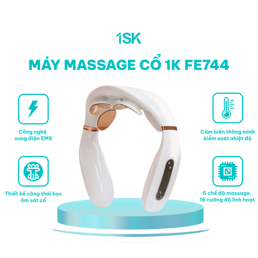 Máy massage cổ 1SK FE-5744 mát xa thư giãn giảm đau nhức cổ