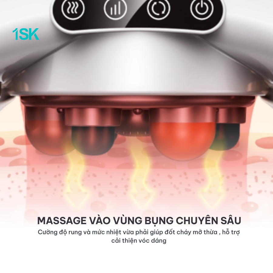 Đai massage bụng đa năng 1SK MB - 22 hỗ trợ lưu thông khí huyết, giảm tích mỡ vùng bụng