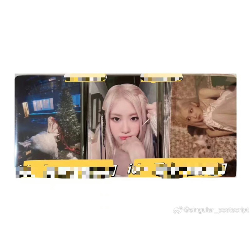 Ảnh thẻ Bo góc Rosé season’s greeting Blackpink chính hãng