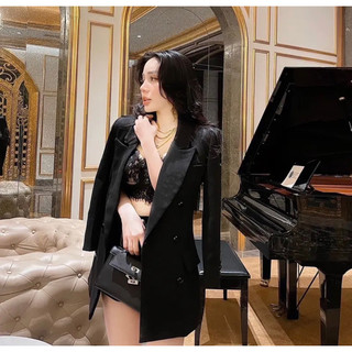 Áo vest đen 2 lớp trẻ trung thời trang