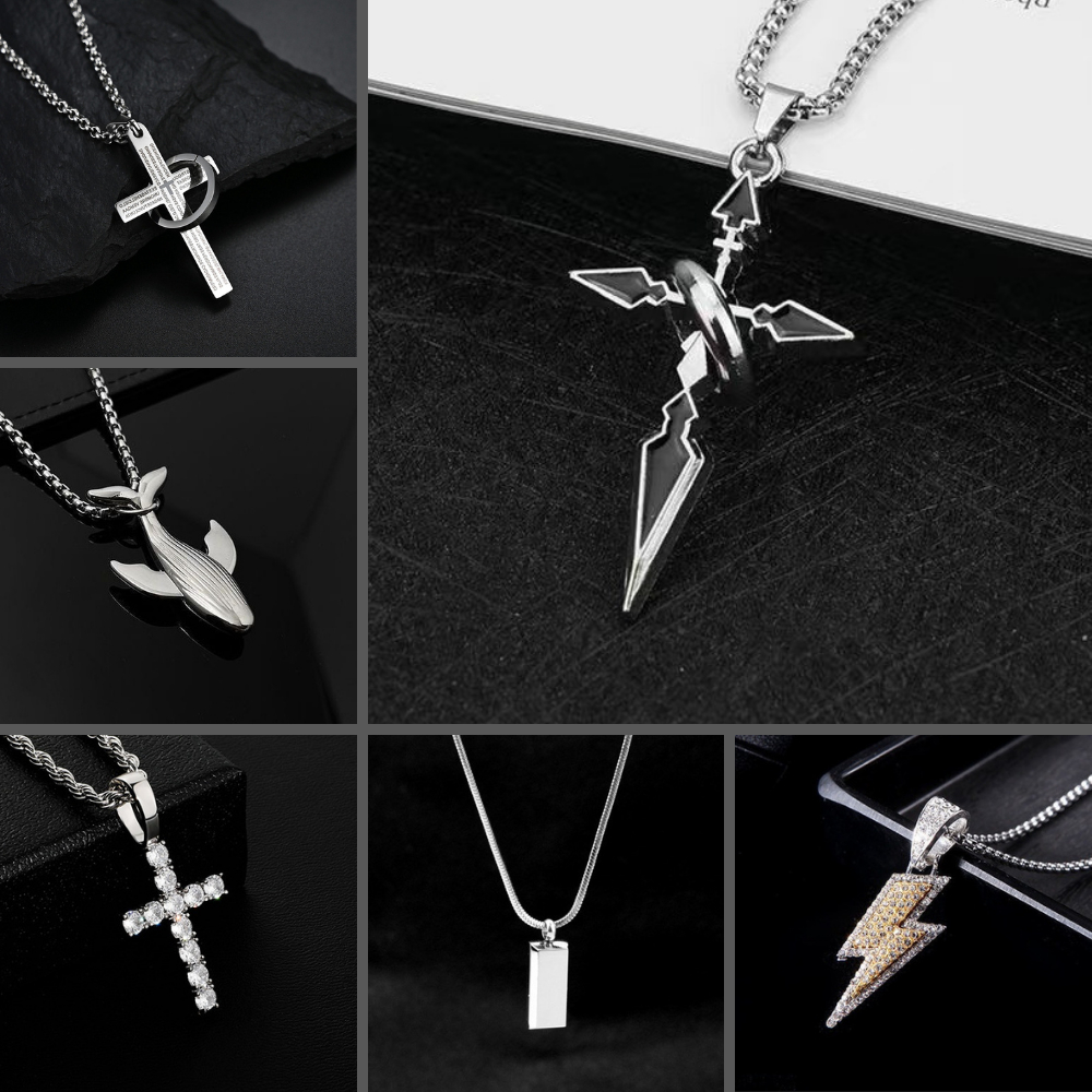 Dây chuyền Nam Nữ Vòng Cổ Thép Titan Không Gỉ Kin Accessories Thời Trang Mặt Dây Chuyền Phong Cách HipHop Nhiều Lựa Chọn