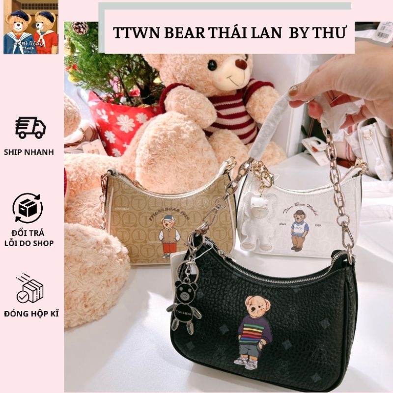 Túi kẹp nách kèm dây đeo chéo TTWN BEAR THÁI LAN chính hãng TN 3246