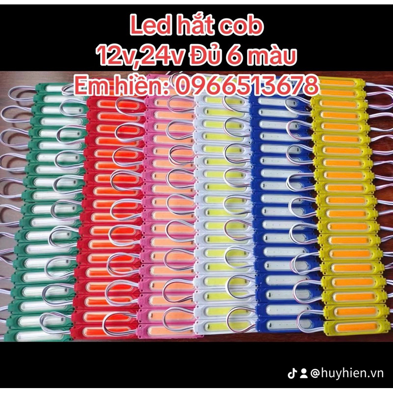 Led hắt COB 6Led kích thước 7020 điện áp 12v và 24v chống nước, Led COB