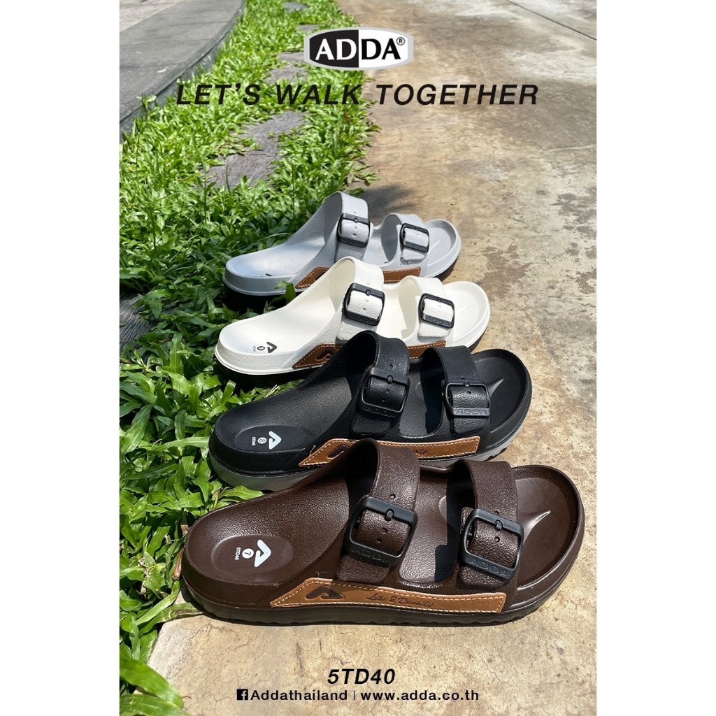 Dép Thái Lan Nam ADDA 2 Quai Ngang LITE 2 DENSITY Nhập Khẩu Chính Hãng