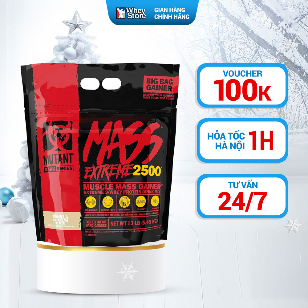 Sữa Tăng Cân Mutant Mass 2500 12lbs Chính Hãng