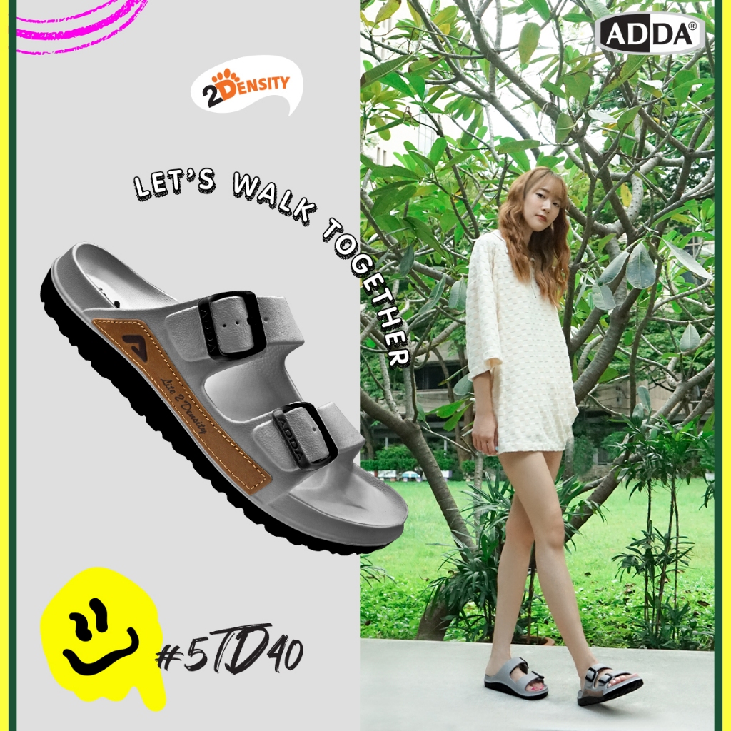 Dép Thái Lan Nam ADDA 2 Quai Ngang LITE 2 DENSITY Nhập Khẩu Chính Hãng
