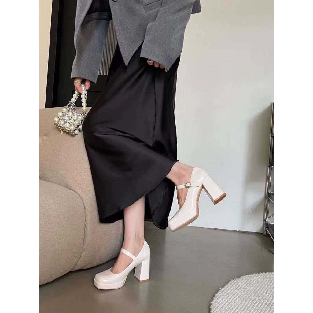 Giày nữ tiểu thư cao gót quai ngang bông hoa vintage 10pHàng Loại 1 VNX Fullbox ,đi lên chân cực êm, siêu xinh