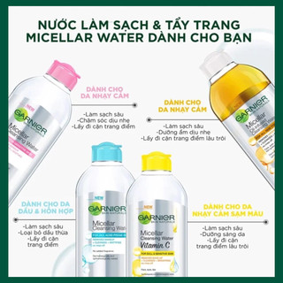 Nước tẩy trang Garnier Pháp 400ml