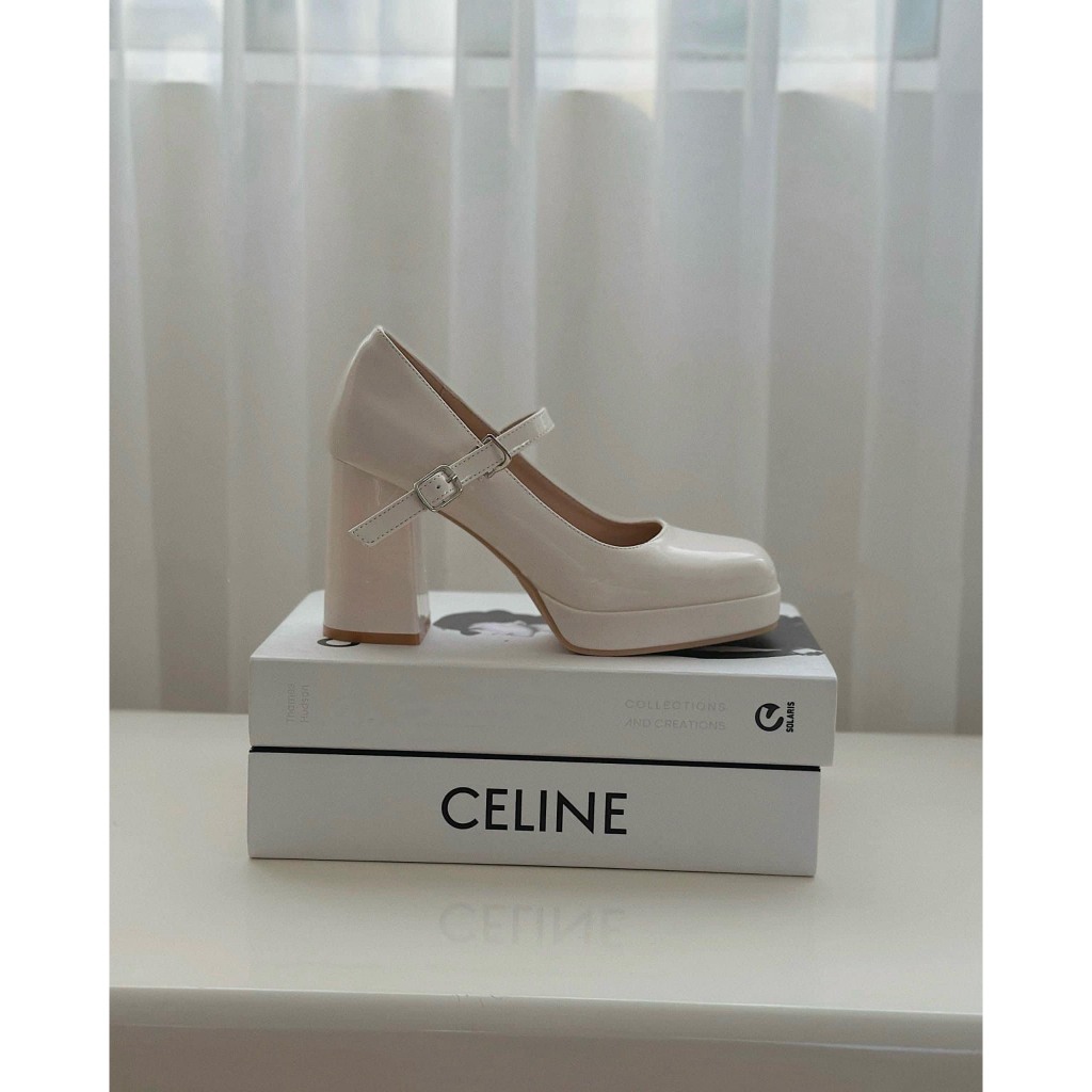 Giày nữ tiểu thư cao gót quai ngang bông hoa vintage 10pHàng Loại 1 VNX Fullbox ,đi lên chân cực êm, siêu xinh