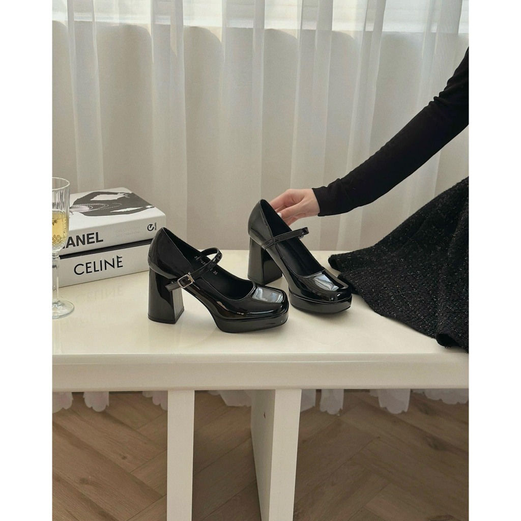 Giày nữ tiểu thư cao gót quai ngang bông hoa vintage 10pHàng Loại 1 VNX Fullbox ,đi lên chân cực êm, siêu xinh