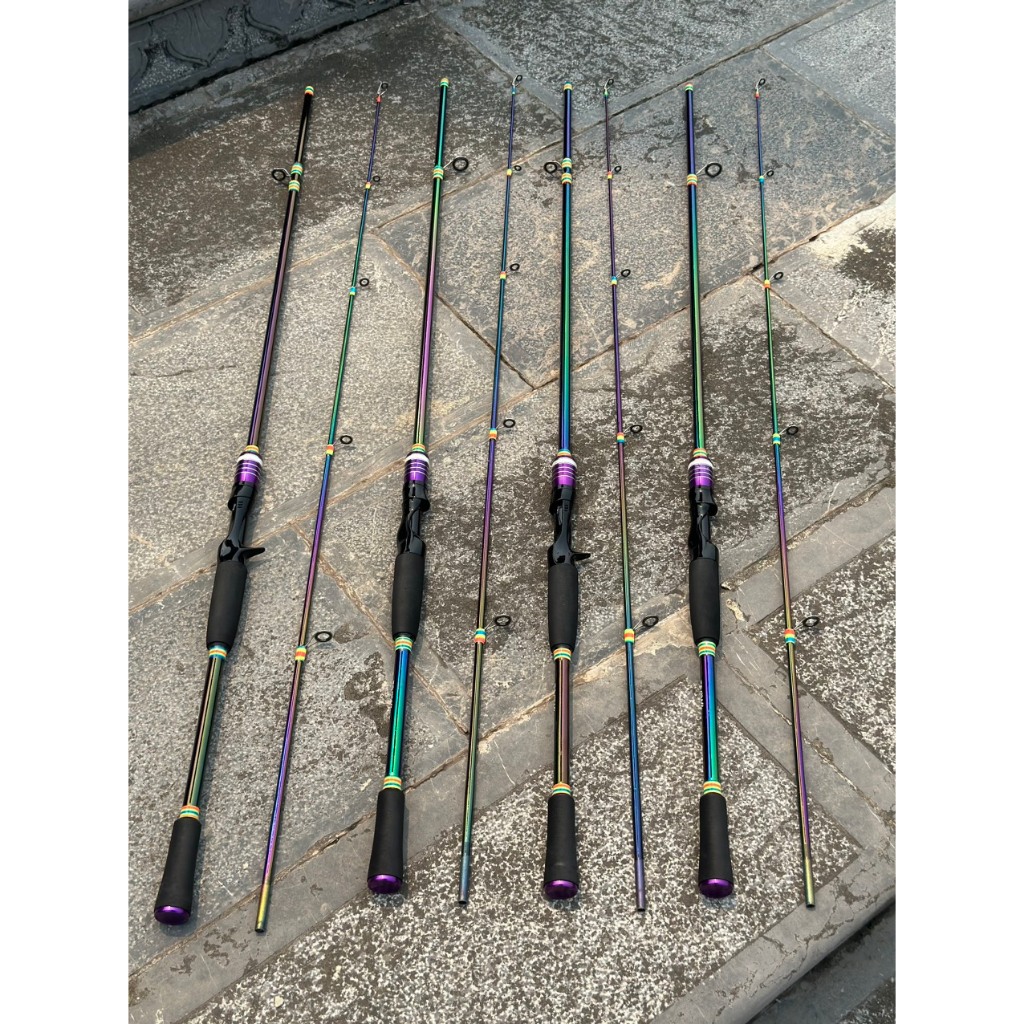 Cần câu lure máy ngang và máy đứng CARBON TITAN ( DAIWA ) TOÀN THÂN   Cần câu lure, ngang và đứng