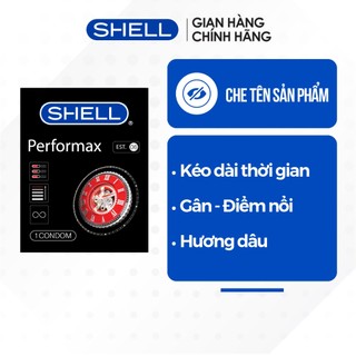 Bao cao su Shell Performax 6 in 1 kéo dài thời gian - Hộp 1 cái | SHELL CHÍNH HÃNG