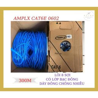 Thùng cáp mạng amp lx cat6 0602- 300m- chống nhiễu- hình thật- clip thật
