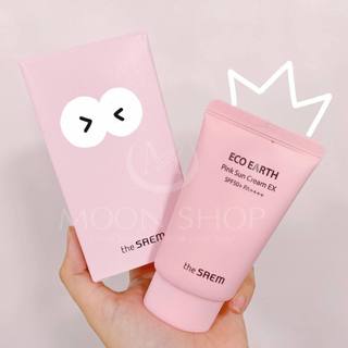 KEM CHỐNG NẮNG THE SAEM ECO EARTH SUN CREAM 50ML - PINK (HỒNG)