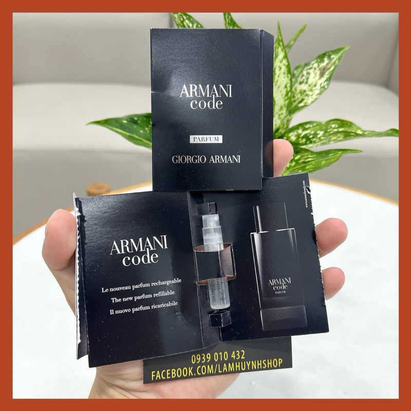 Vial Nước hoa Nam ARMANI CODE Parfum 1,5ml