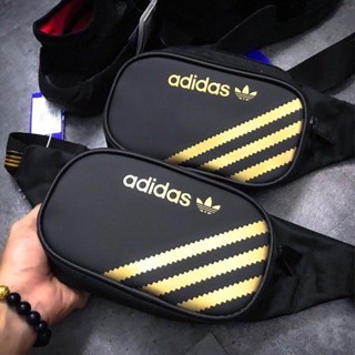 Túi đeo chéo thể thao Qasa thời trang nam nữ đi chơi du lịch chống nước màu vàng gold cá tính