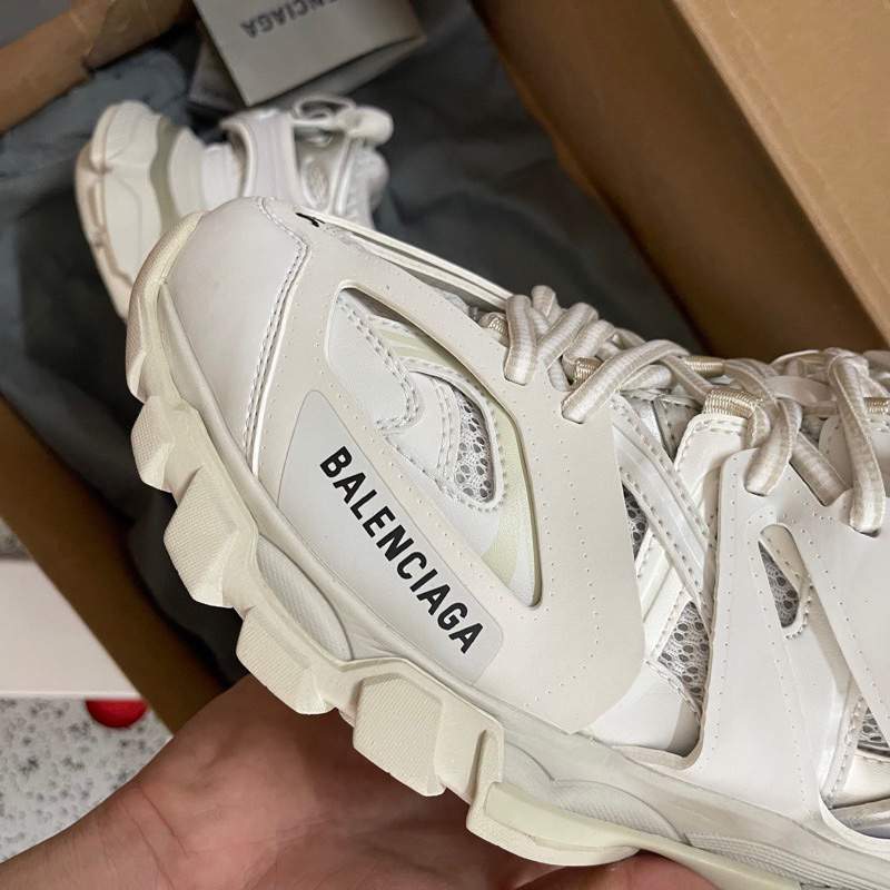 Giày thể thao Balenciaga track all white cao cấp