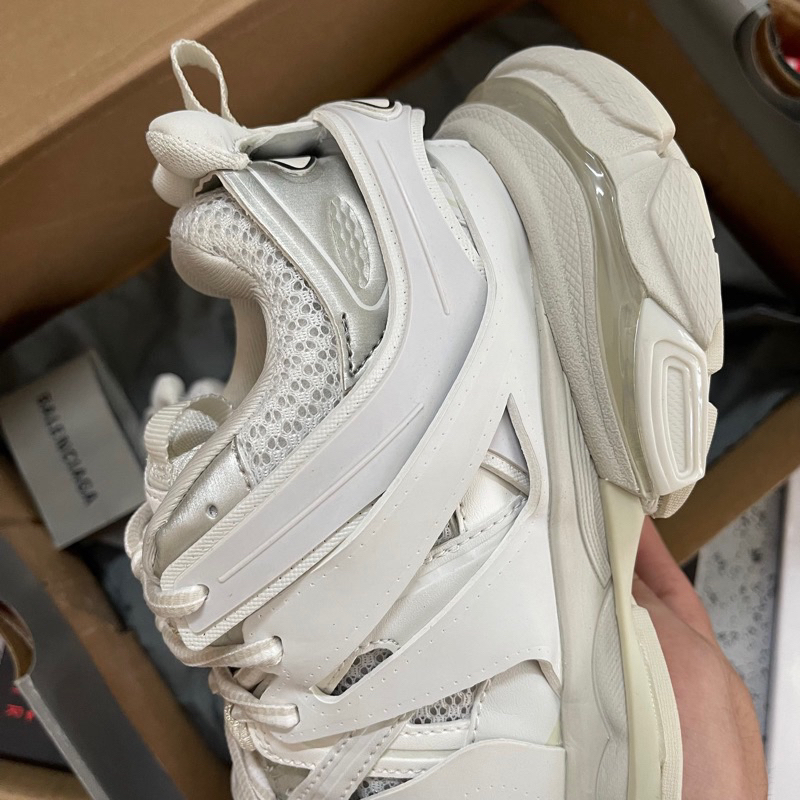 Giày thể thao Balenciaga track all white cao cấp