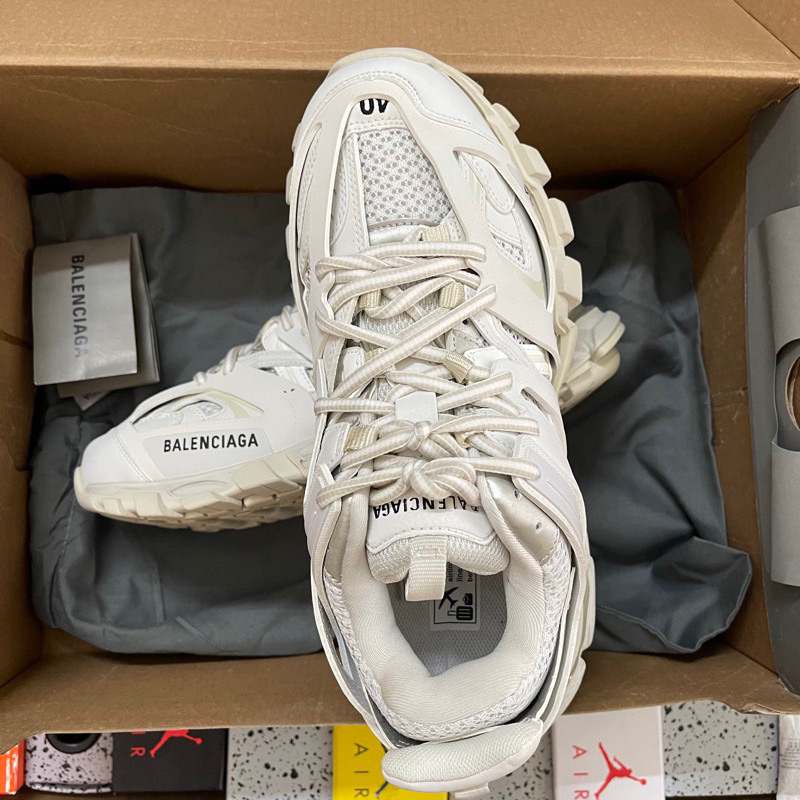 Giày thể thao Balenciaga track all white cao cấp
