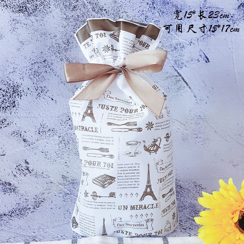 Combo 50 Túi đựng kẹo, bánh giáng sinh, Túi dây rút giáng sinh kt 23 * 15 * 6cm- nhiều kích thước- Phukientuiloc.com