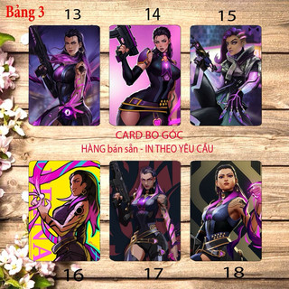 Thẻ card bo góc Reyna game valorant 6 ảnh khác nhau / card để ví Reyna