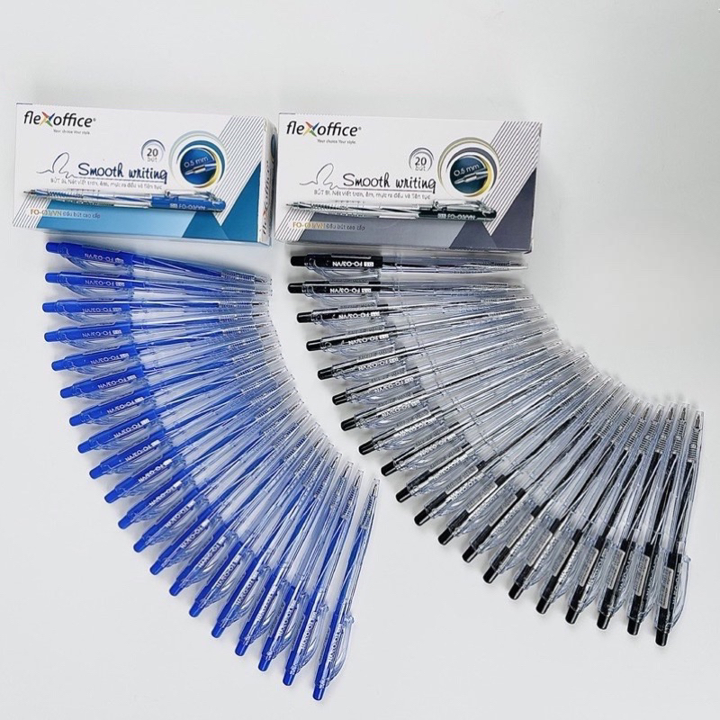 Combo 20 Bút bi Thiên Long TL-089/FO-03 ngòi 0.5mm - Bút bi mực xanh,đen