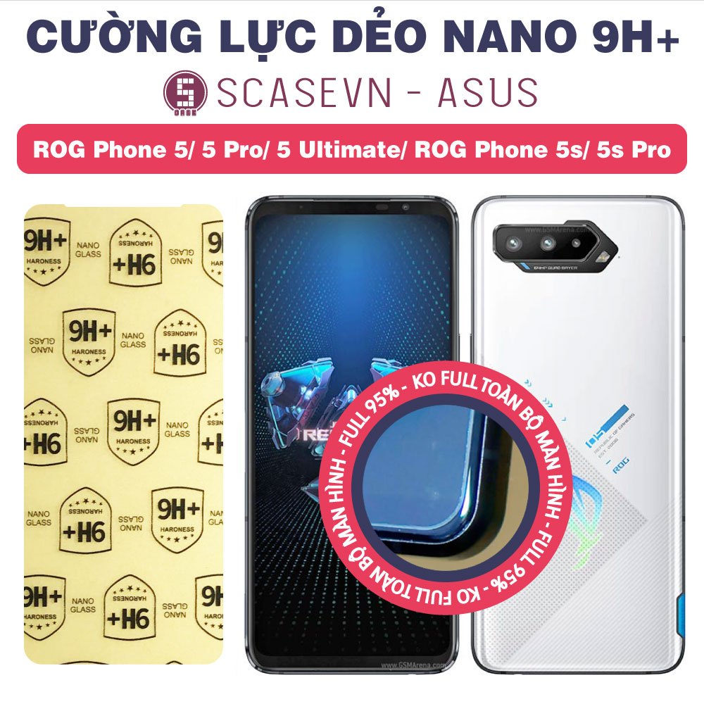 Cường Lực Dẻo Nano Trong Suốt Asus ROG Phone 5/ 5 Pro/ 5 Ultimate/ ROG Phone 5s/ 5s Pro