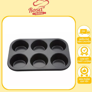 Khuôn nướng bánh cupcake 6 ô