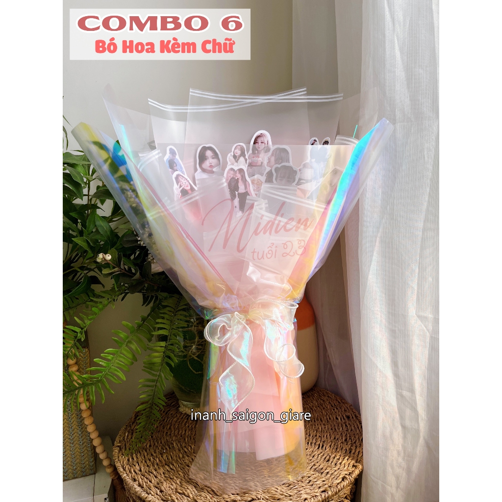 Bó Hoa Ảnh 🌸 NHẬN IN GẤP gói hoa bằng ảnh cắm ảnh in ảnh theo yêu cầu quà tặng kỉ niệm, sinh nhật, quà tặng tốt nghiệp