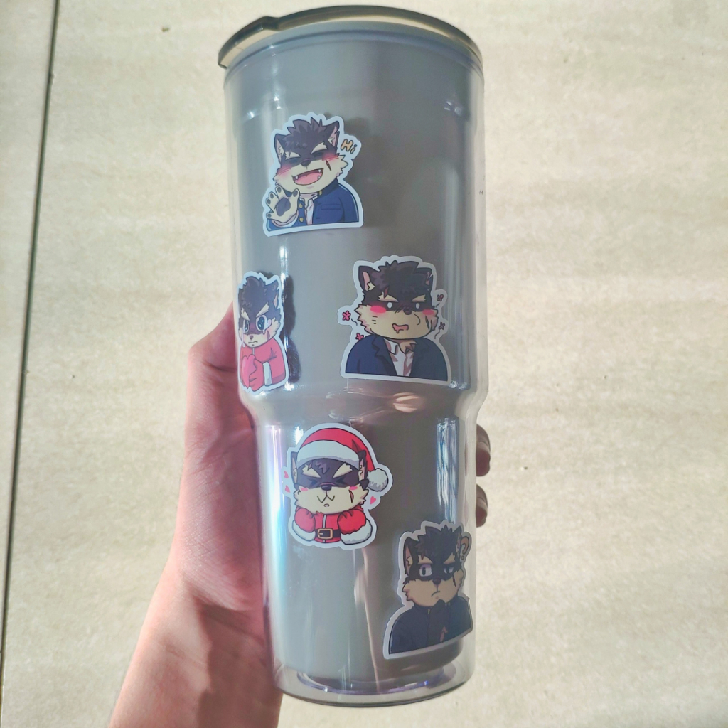 Sticker Furry MORITAKA - Christmas Special - A6 Decal chống nước 4