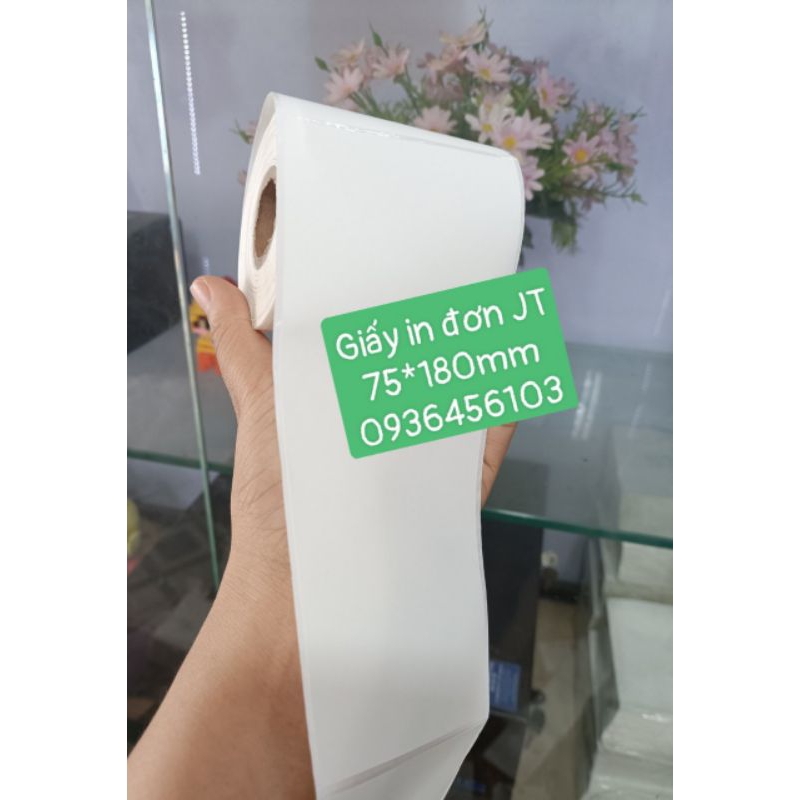 Máy in mã vận đơn J&T Express Xprinter XP 350B, in decal nhiệt 75*180mm cuộn 30m