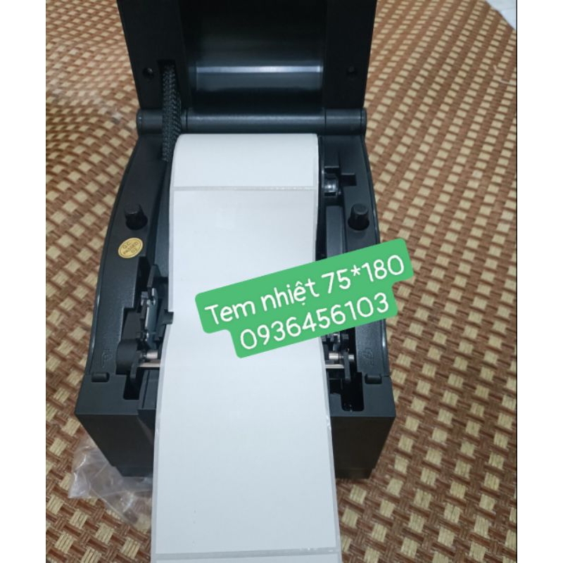 Giấy in đơn hàng JT Express, Giấy in nhiệt 75*180mm cuộn 30m