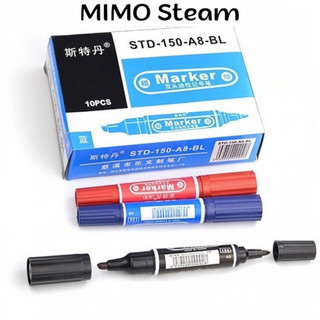 Bút lông dầu 2 đầu to nhỏ không xoá được mimo 057