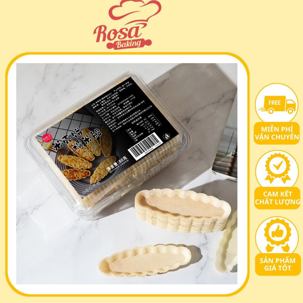 Đế bánh thuyền hộp 60 cái