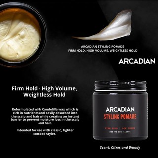 Sáp Vuốt Tóc Arcadian Styling Pomade 4oz