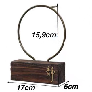 ĐẾ GỖ ĐỂ ĐẶT TƯỢNG KÈM PHỄU ĐỐT TRẦM BẰNG ĐỒNG ( KHÔNG KÈM TƯỢNG )