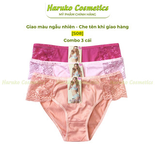 Quần lót phối ren nữ cao cấp sexy thoáng mát freesize dưới 65kg giao màu ngẫu nhiên