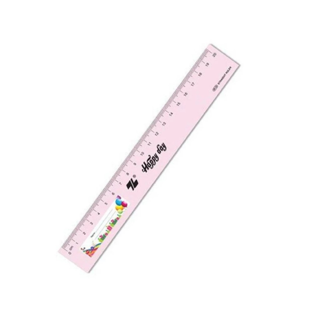 Thước học sinh thẳng dài 20cm SR-02 - Giao màu ngẫu nhiên