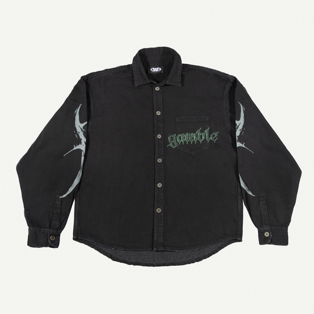 Áo Sơ Mi Jeans Tay Dài / GOTHIC SHIRTS BLACK / GAMBLE WORLDWIDE