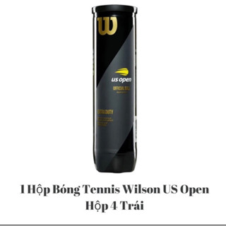 Banh Tennis Wilson US Open 4 1 Hộp 4 Trái, Bóng wilson đen chính hãng