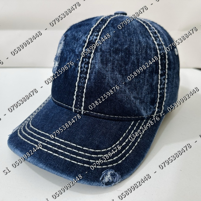nón kết vải rin rách trơn đơn giản phong cách thời thượng