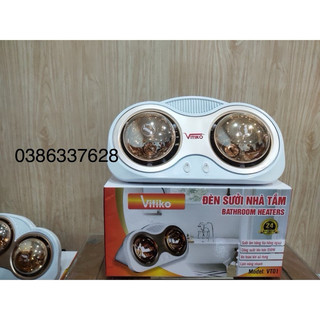 Đèn sưởi 2 bóng Vitiko sưởi ấm trong nhà tắm, nóng nhanh sưởi ấm