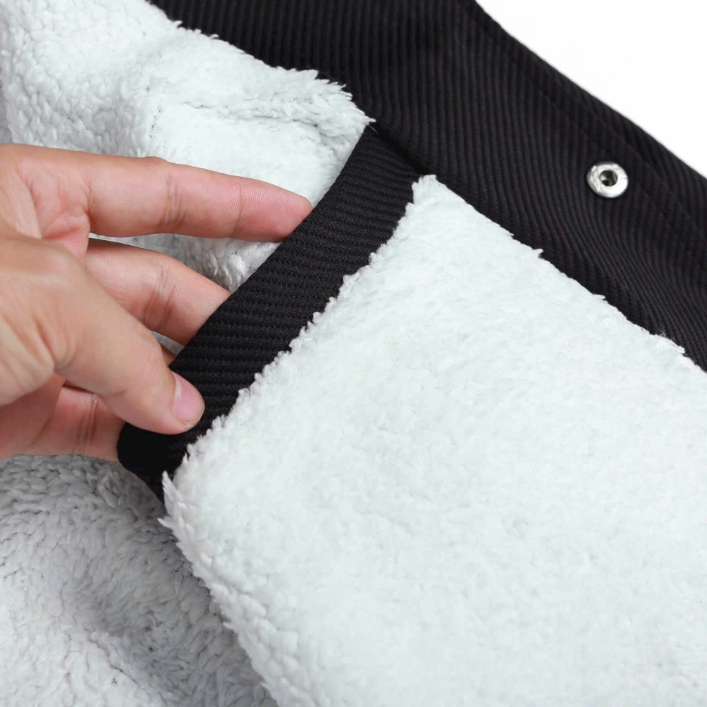 Áo khoác nam thời trang cổ bẻ lót lông cao cấp