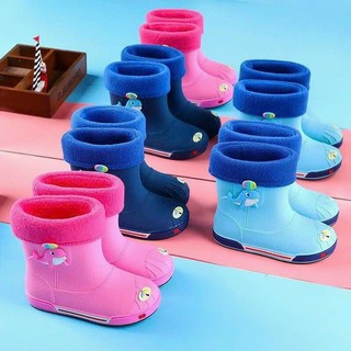 Ủng đi mưa cho bé, giày nhựa đi mưa, giày chống trượt cho bé, ủng đi mưa cute họa tiết cá voi - Happy Home4U