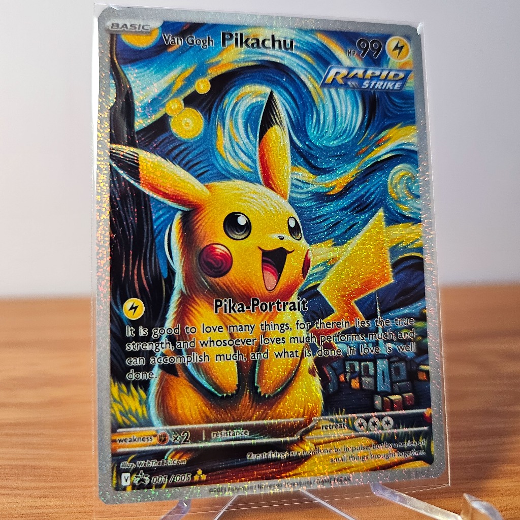 🌟GIÁ SỐC🌟 Thẻ Bài Pokemon TCG Pikachu Charizard Umbreon Snorlax Gengar Bộ Sưu Tập Van Gogh 2024