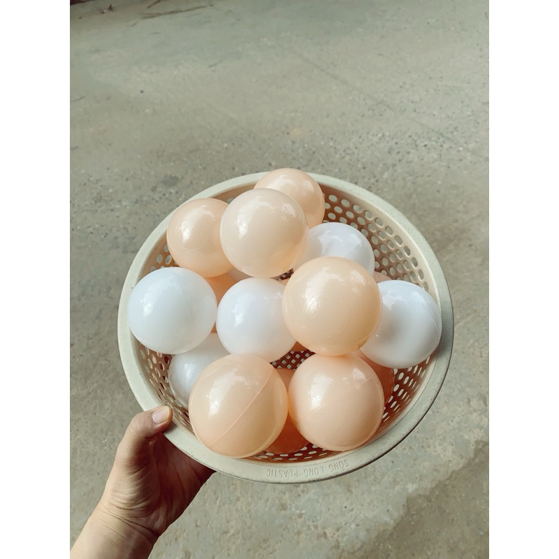 Bóng nhựa cho bé, Bóng nhựa nâu trà sữa siêu Hàn Quốc phi 7,5cm