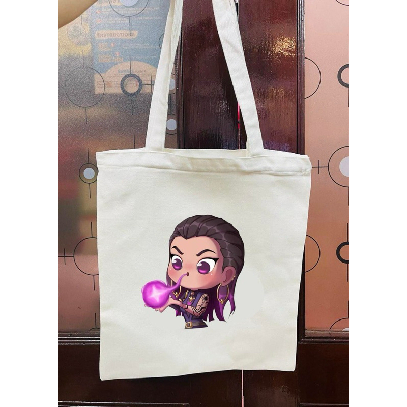 Túi xách Reyna valorant bán sẵn và đặt in/ túi tote hình Reyna Game valorant