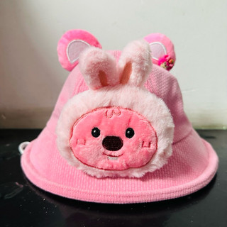 Mũ thỏ bông gắn nón cho bé 2-7 tuổi. nón thỏ hồng siêu cute cho bé gái