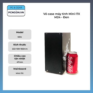Vỏ case máy tính mini itx m24 - đen